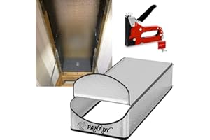 PANADY Attic Stairs Insulation Cover Full Kit 25 in x 54 in x 11 in - Class A Fireproof Attic Door Insulation Cover - Attic Access Insulation Cover - Attic Stairway Insulator - Ladder Cover + Stapler