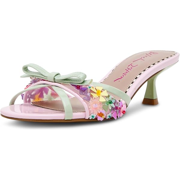 Jeffrey Campbell Women's HINGED_L2 Sandal Yellow Fuchsia Multi
