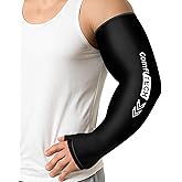 ComfiTECH Wrist and Arm Ice Pack Wrap, Targeted Recovery for Pitchers, Golfers and Tennis Players, Features an Extended-Length Sleeve Design with Cooling Flexible Gel for Arm, Elbow and Wrist, Large