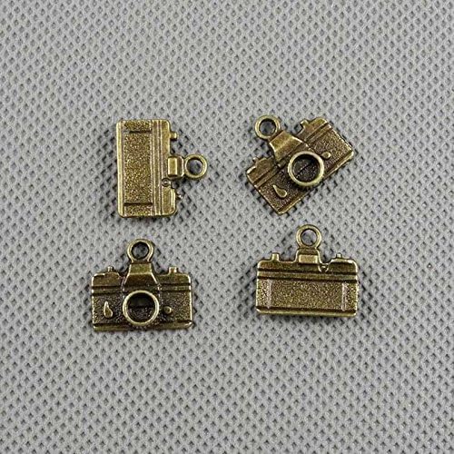 470 PCS Jewelry Making Charms Findings Supply Supplies Crafting Lots Bulk Wholesale Antique Bronze Tone Plated 91885 Camera