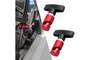 leediga Pack-2 Car Hood Support Rod Fixing Tool, 2.51" x 2.75" Lift Rod Anti-Pinch Safety Device, Trunk Air Pressure Rod Anti-Slip Anti-Shaking Retainer, Universal Accessories for Cars (Red)