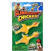 HAPPY DEALS ~ Chicken Flings Slingshot | 2 Pack on Blister Card | 4.33 Inch Farm Theme Slingshot Toys
