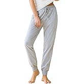 Latuza Women's Cotton Pajama Joggers Knit Lounge Pants