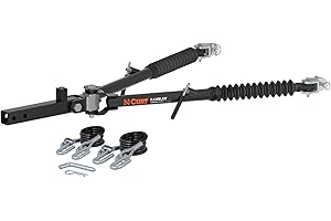 CURT 70001 Rambler Steel RV Tow Bar, 7,500 Pounds, 2-Inch Shank