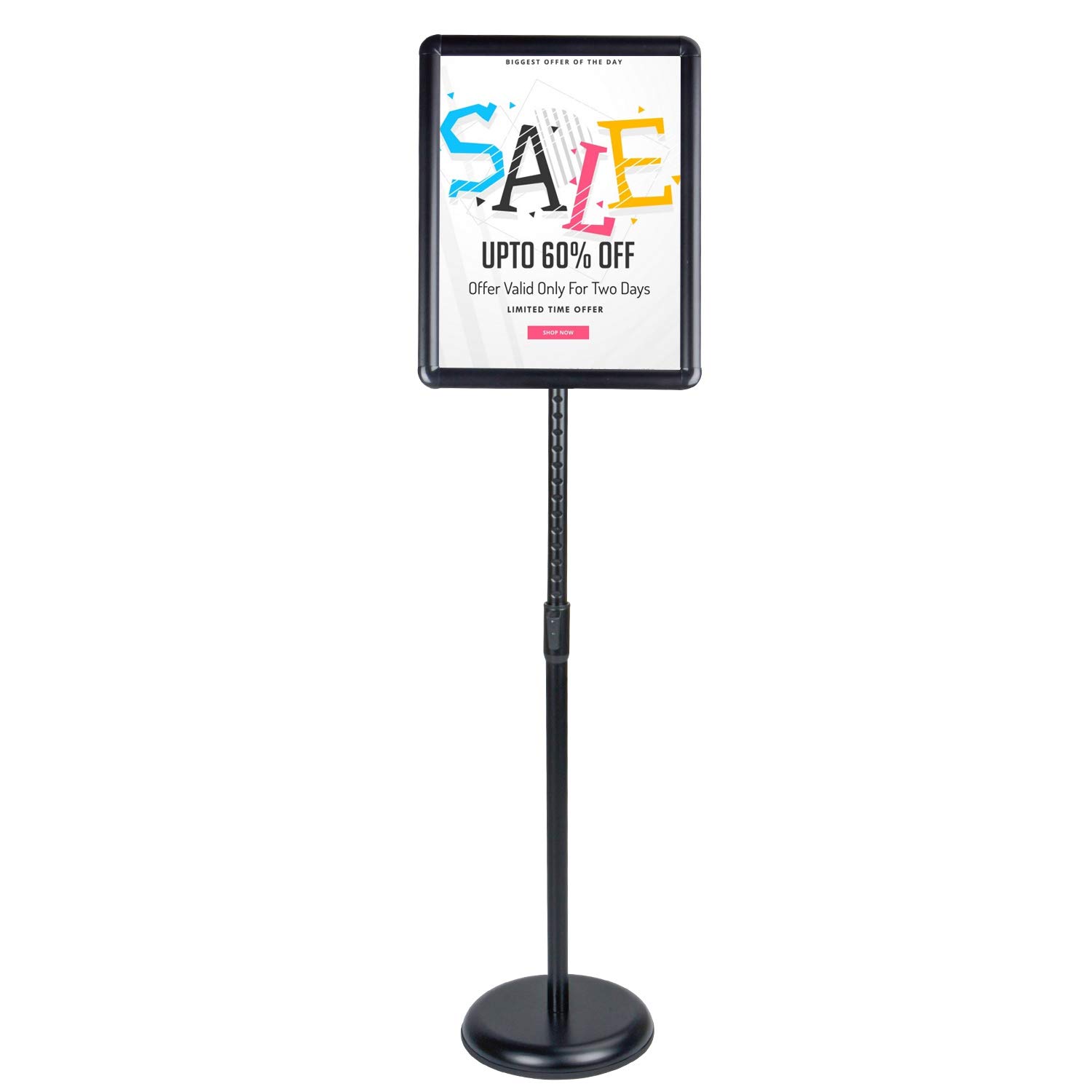 Buy Wevalor Adjustable Pedestal Sign Stand, 11 x17 Inch Floor Standing