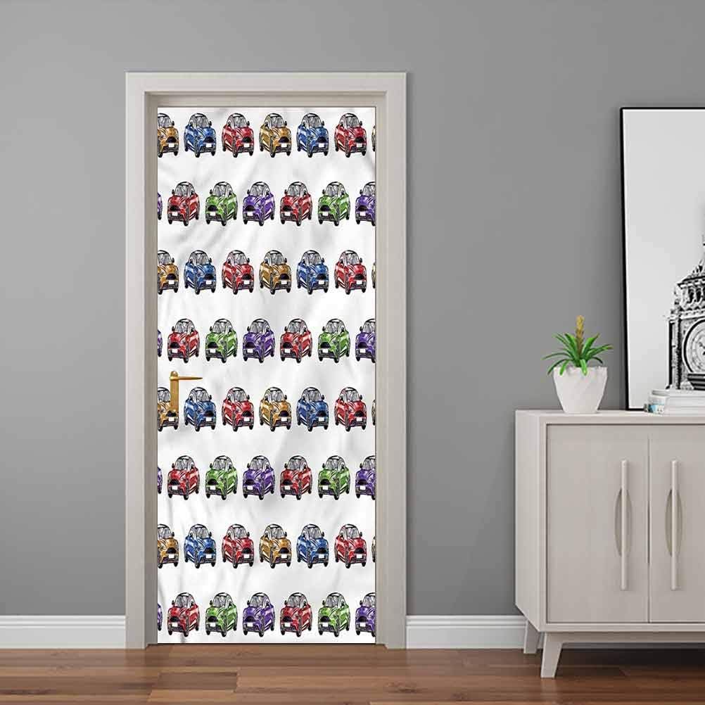 Amazon.com: Cars Door Wall Mural Colorful Fast Sports Car 3D Door