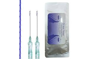 AORU THORED Pdo Thread For Face Lift ，Whole Body Lift Cog Thread，Pdo Barbed Cog Thread Sharp 60mm (Cog 3-1 Sharp 21G 60MM) (20pieces)