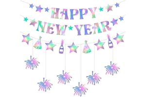 Happy New-Years Eve Party-Decorations Streamers - 12pcs Black Gold 2525 Nye Hanging Swirls Banner Supplies, Classroom Ceiling Garland Indoor Holiday Decor Panduola