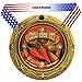 Decade Awards Chili Cook-Off Medal World Class Medal - 3 Inch Wide Chili Competition Medallion with Stars and Stripes American Flag V Neck Ribbon