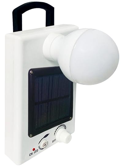 Eye Bhaskar 12 LED ABS Solar Bulb with Charger (Red, 1265)