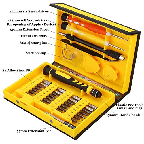 38 in 1 Precision Screwdriver Set, MECO Magnetic Driver Repair Tool Kit for iPhone Laptop PC Smartphone Watch Tablet Computer Electronic Devices