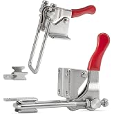 Baja Racing Supply Heavy-Duty Adjustable Latch Clamp &ndash; 2000 lbs Capacity | Zinc-Plated Steel Toggle Clamp with Red Handle Grip | U-Bolt Mount &ndash; Ideal for Off-Road, Tire Carriers &amp; Tool Boxes