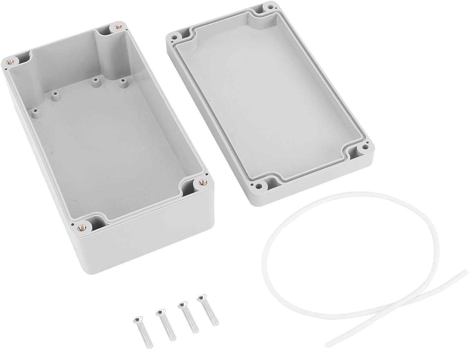 Oumefar Waterproof Dustproof Junction Box IP65 ABS Plastic Junction Box Universal Electrical Project Box Cable Enclosure Gray(158 * 90 * 60mm) - Image 5