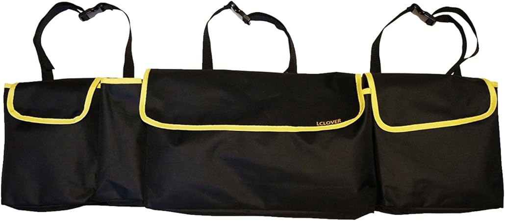 Amazon Lclover 車用収納ポケット バッグ ボックス シートバック 大容量 整理整頓 取付簡単 全車種対応 コンパクトに折りたたみ ポケット ケース カバー 車 バイク