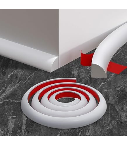 0.7x0.86 Inch Flexible Quarter Round Molding – Peel & Stick Self-Adhesive Trim For Bathtub, Kitchen, Countertop (Deep Coffee, 158 Inch Long)