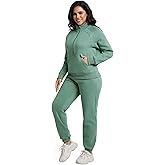 ANOTWENER Women's Sweatsuits Jogging Suits 2 Piece Outfit Tracksuit Half Zip Lounge Sets with Pockets