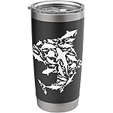 White Sharks - Marine Biologist Shark Lovers Science Stainless Steel Insulated Tumbler
