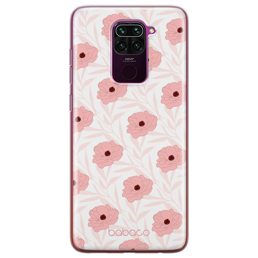 Babaco ERT GROUP mobile phone case for Xiaomi REDMI NOTE 9 original and officially Licensed pattern Flowers 017 optimally adapted to the shape of the mobile phone, case made of TPU