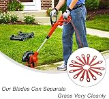 DHinkyoung 50 Pcs Plastic Grass Trimmer Blades Compatible with Terratek 18V/20V view 4