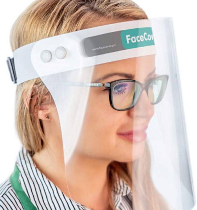 Visière De Protection Intégrale Transparente Polycarbonate – Anti-Éclaboussures Réglable Adulte/Enfant