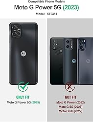 for Motorola Moto G-Power-5G 2023 Case w/Tempered