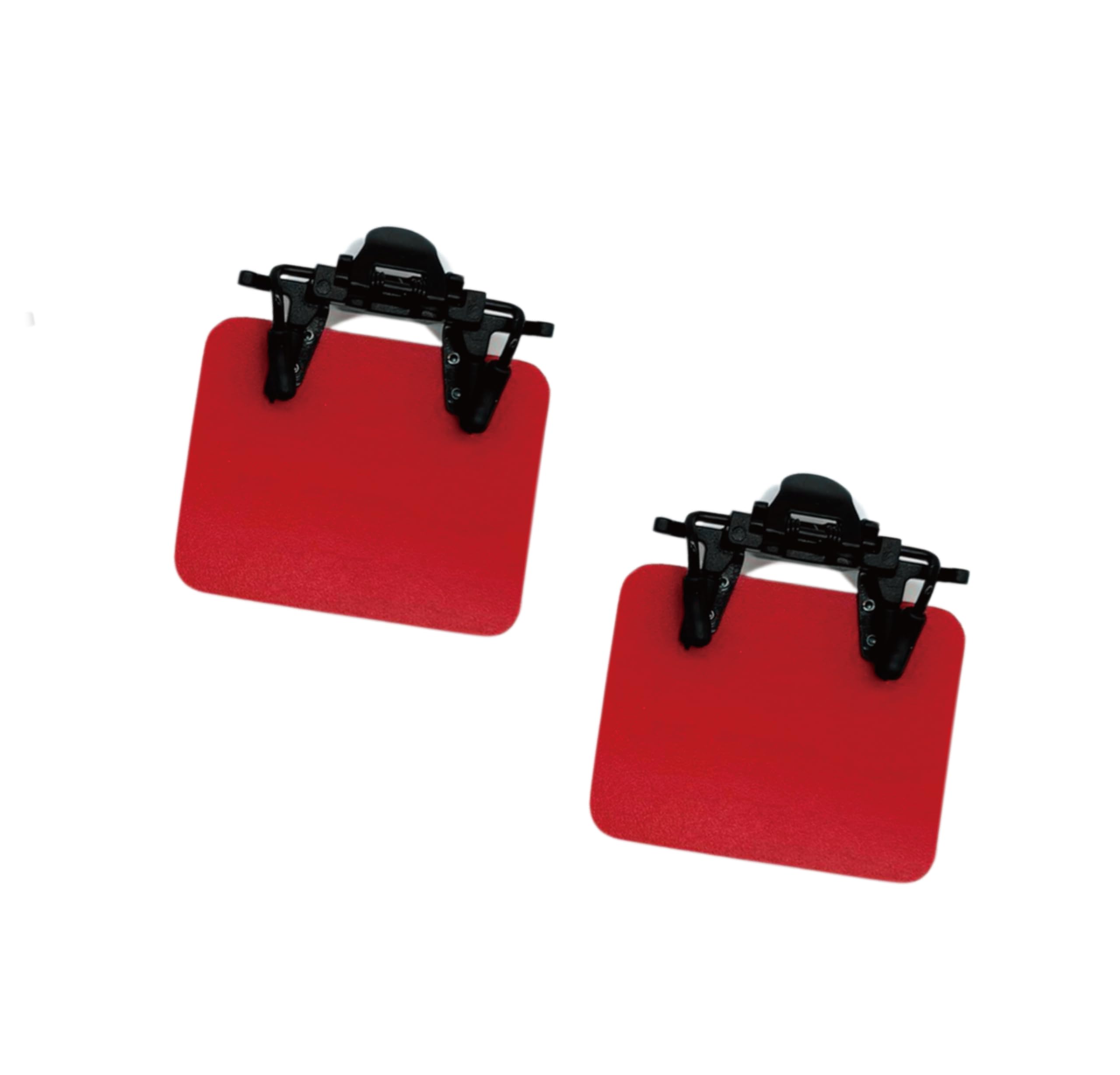 XII WY 2 Packs International Standard Shooting Glasses Patch Shooting Patch for Eye Glasses Shooting Blinders for Glasses Occluder Clip on Eye Mask Archery Aim Assistance red