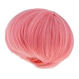 SM SunniMix 1/8 Mini BJD Dolls Hair DIY Short Pink
