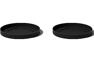 Veradek Mason Series Lima Planter Trays (15'' Tray - 2 Pack, Black)
