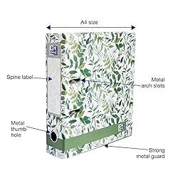 Oxford, Lever Arch File, Leaves, Pack of 2 Folders