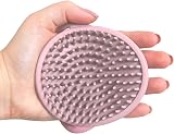 Shnuggle Cradle Cap Brush Soft Silicone Baby Scalp Brush Pink view 4