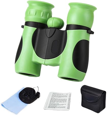 Amazon Crabitin 子供用双眼鏡 望遠鏡 双眼鏡おもちゃ コンパクト 小型 軽量 防振 高倍率 知育学習玩具 野外活動 スポーツ アウトドアア 動物や自然観察用 贈り物 望遠鏡 おもちゃ