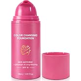 Color Changing Foundation, Color Changing Foundation for Mature Skin 30ml*1 | Skin Tone Adapting Liquid Foundation Makeup, Light to Medium Coverage, Long-Lasting &amp; Buildable Foundation for Natural Finish