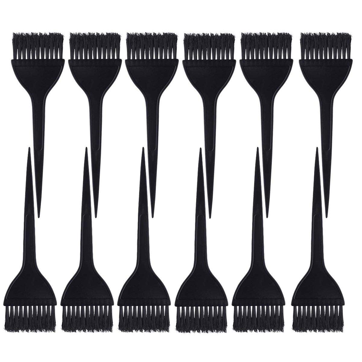 12 Pack Hair Dye Brushes, Color Tint Applicator, Hair Coloring Dyeing Brush Kit for Solon Black : Beauty