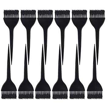 Amazon Com 12 Pack Hair Dye Brushes Color Tint Applicator Hair Coloring Dyeing Brush Kit For Solon Black Beauty