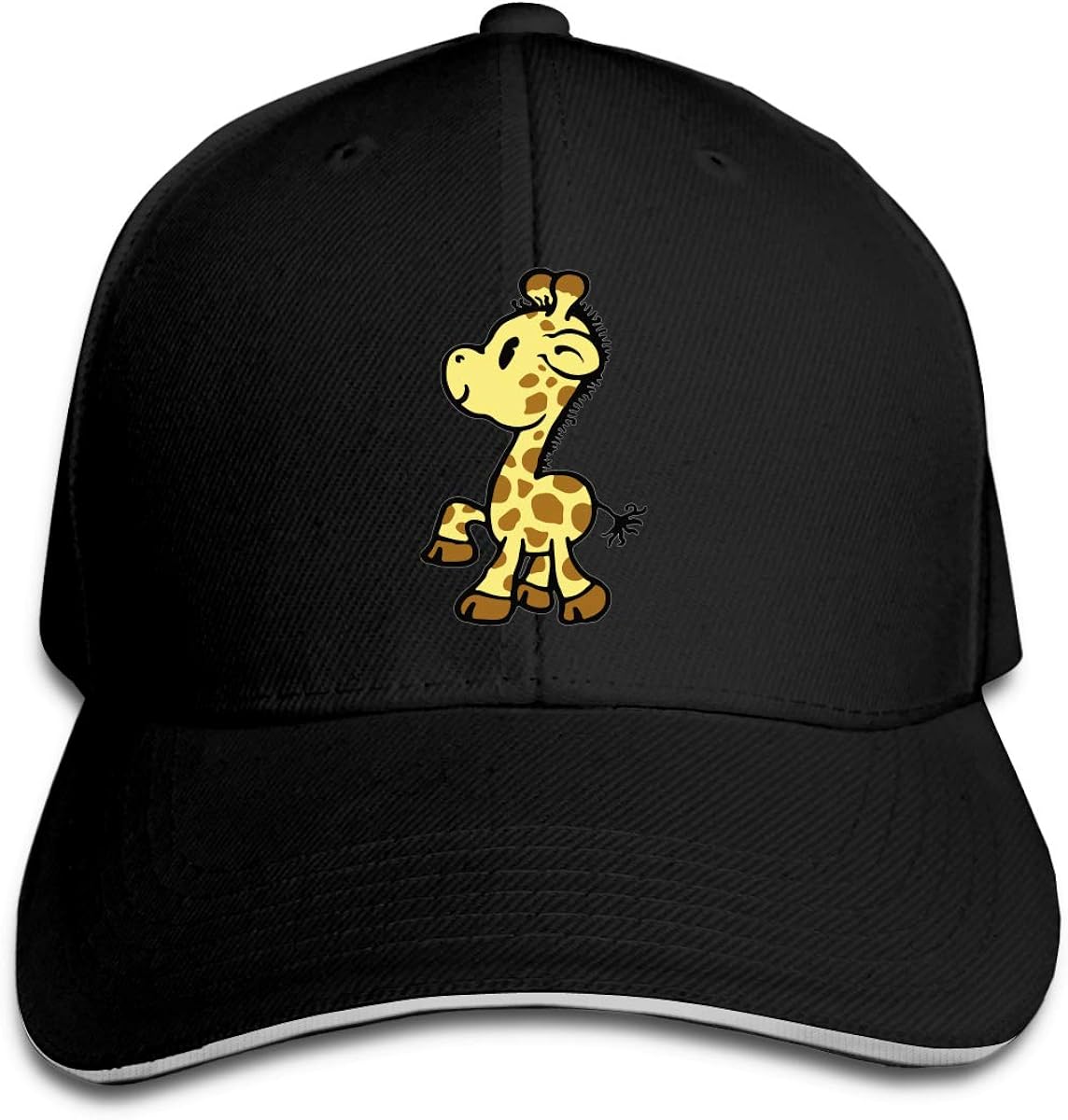 Men & Women's Baby Giraffe Baseball Hat Vintage Strapback Cap for Mens