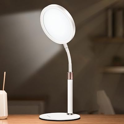Trayvespace SAD Lamp 10000 Lux UV-Free Light Therapy 3 Colors 9 Brightness