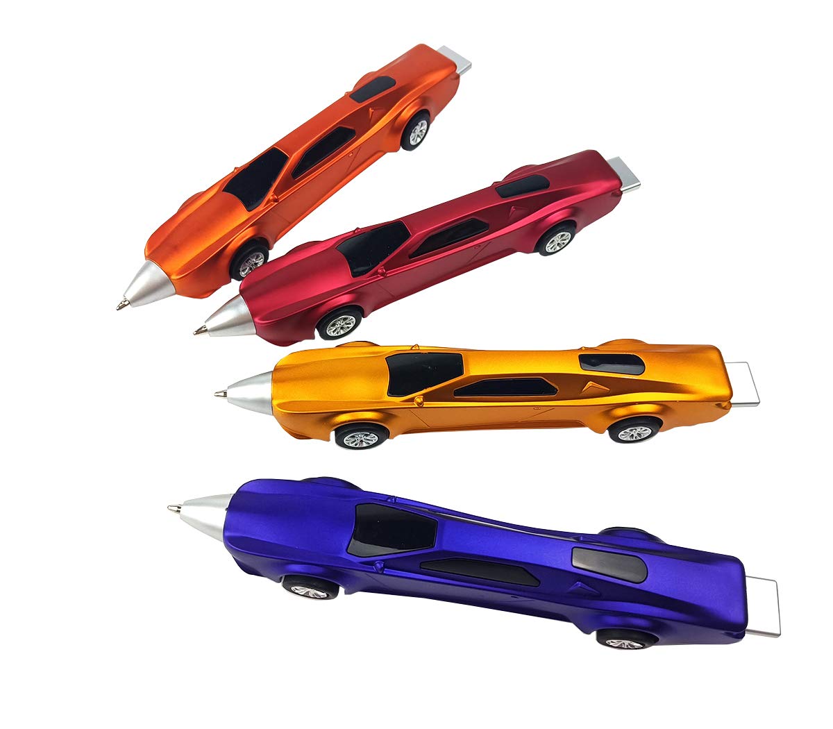 LSFCHYBY 4PCS Sports Car Pens Car Ballpoint Pen Funny pens for Kids Novelty Cute Pen Cool Kids Pens School Supplies Racing Car Pen Gifts for Children(Blue ink) (4)