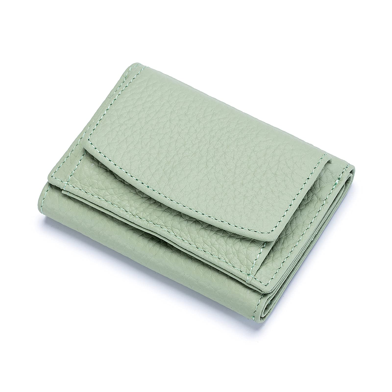 FANDARE Women Leather Wallet RFID Blocking Bifold Purse Ladies Card Holder Case Small PurseGreen