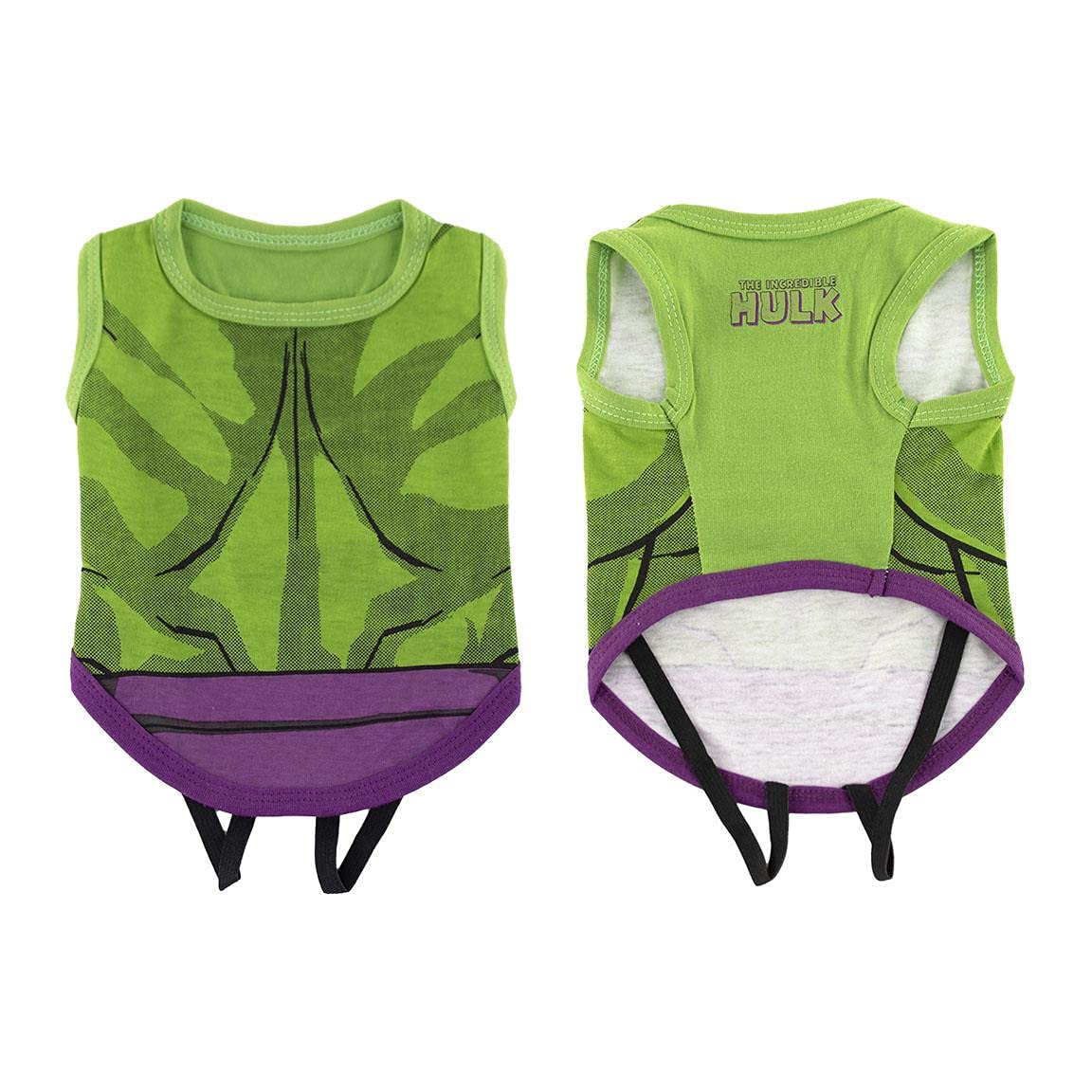 CERDÁ LIFE'S LITTLE MOMENTS - Marvel Dog clothes. Hulk dog tshirts for small dogs - puppy clothes with Official Disney Marvel Licensed