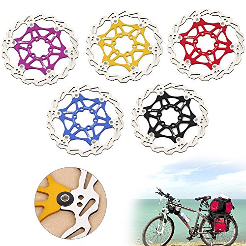 SCASTOE 1Pc Bicycle Mountain Bike MTB Brake Float Floating Disc Rotors Plate 160mm New (Blue)