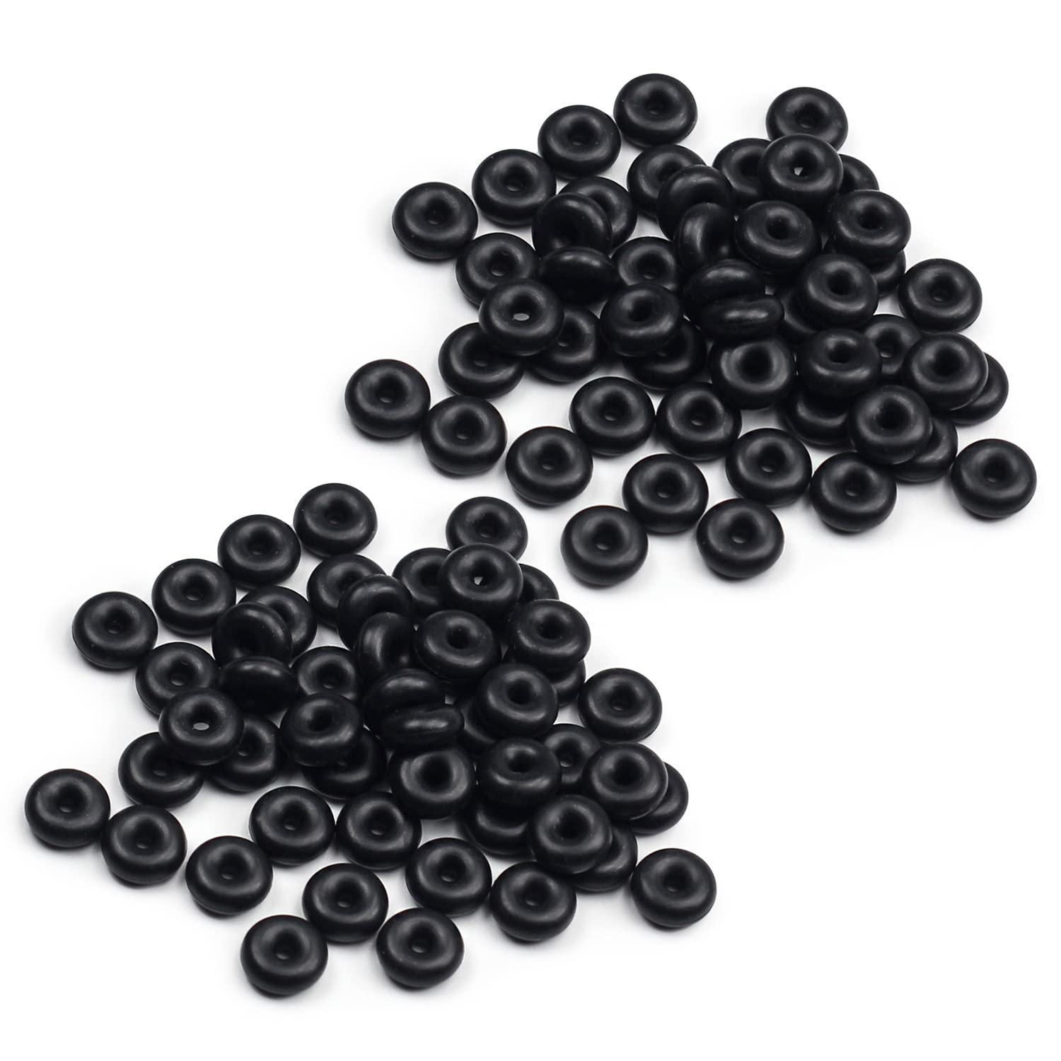 Othmro 500pcs O-Rings Gasket kit, Nitrile Rubber Washers O Ring, 6mm OD 2mm ID 2mm Width, Black Sealing Washers for Plumbing — image 1