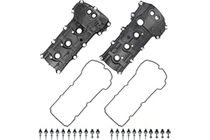 MITZONE Valve Cover Set Compatible with Ford Edge Explorer F-150 Flex Mustang Taurus Transit 150 250 350 Lincoln Continental MKS MKT MKZ MKX 3.5L 3.7L 2011-2020 Non-Turbocharged (Right+Left)