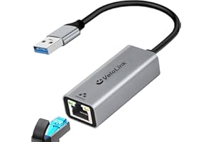 VELOLINK USB to Ethernet Adapter,Ethernet to USB,USBA to RJ45 for Nintendo Switch 2 or 1,Gigabit Ethernet to USB3.0 Adapter, 1000MBPS LAN Network for Laptop, MacBook,Chromebook,Surface, Desktop,PC and More