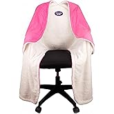 The Original Office Chair Blanket by SnuggleBack; Cozy Comfy Office Desk Chair Wrap Attaches for Convenient Heat and Hands-Free. Stay Warm In The Winter or Summer. Sherpa Fur Lining