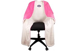 M PAIN MANAGEMENT TECHNOLOGIES The Original Office Chair Blanket by SnuggleBack; Cozy Comfy Office Desk Chair Wrap Attaches for Convenient Heat and Hands-Free. Stay Warm In The Winter or Summer. Sherpa Fur Lining