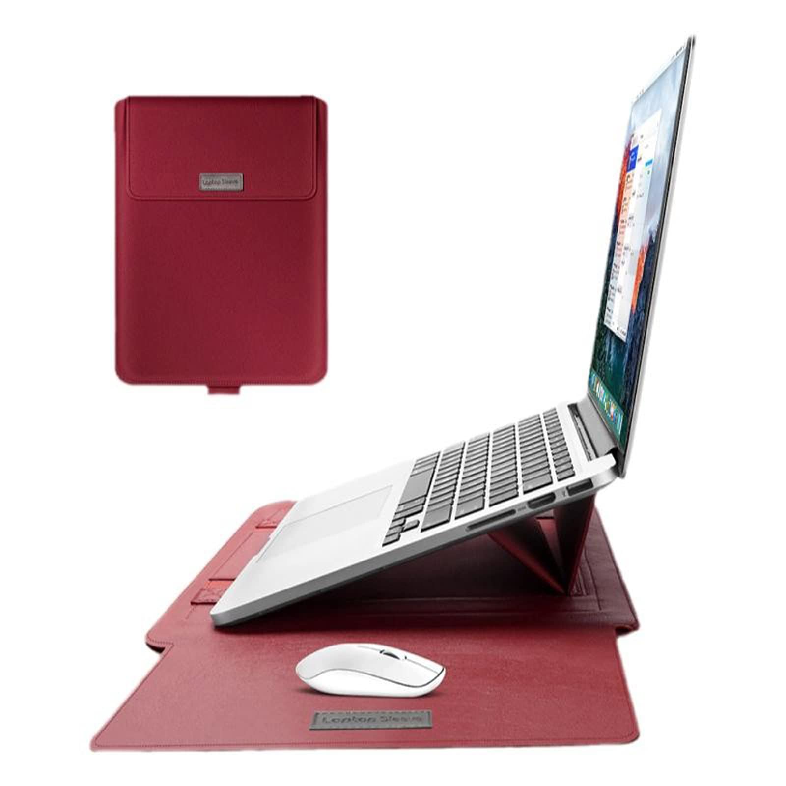 Photo 1 of 15-15.6 Inch Laptop Protective Cover Protective Bag, Suitable for MacBook Pro 15 Inch 15.6-Inch Dell Lenovo HP Acer Samsung Sony Chromebook Protective Cover (15-15.6 inch, Red)