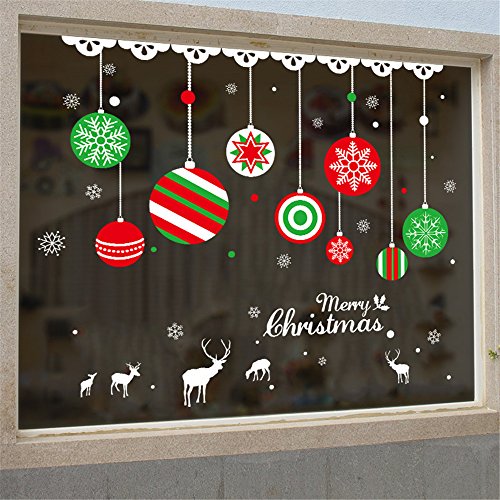 image for Axiba_Home Decor Axiba Window Clings Christmas Stickers Wall Decals Ch