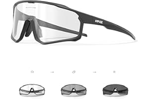 KAPVOE Photochromic Cycling Glasses Men Women Clear Mountain Bike Sunglasses MTB Sports Transition Triathlon Running - K93
