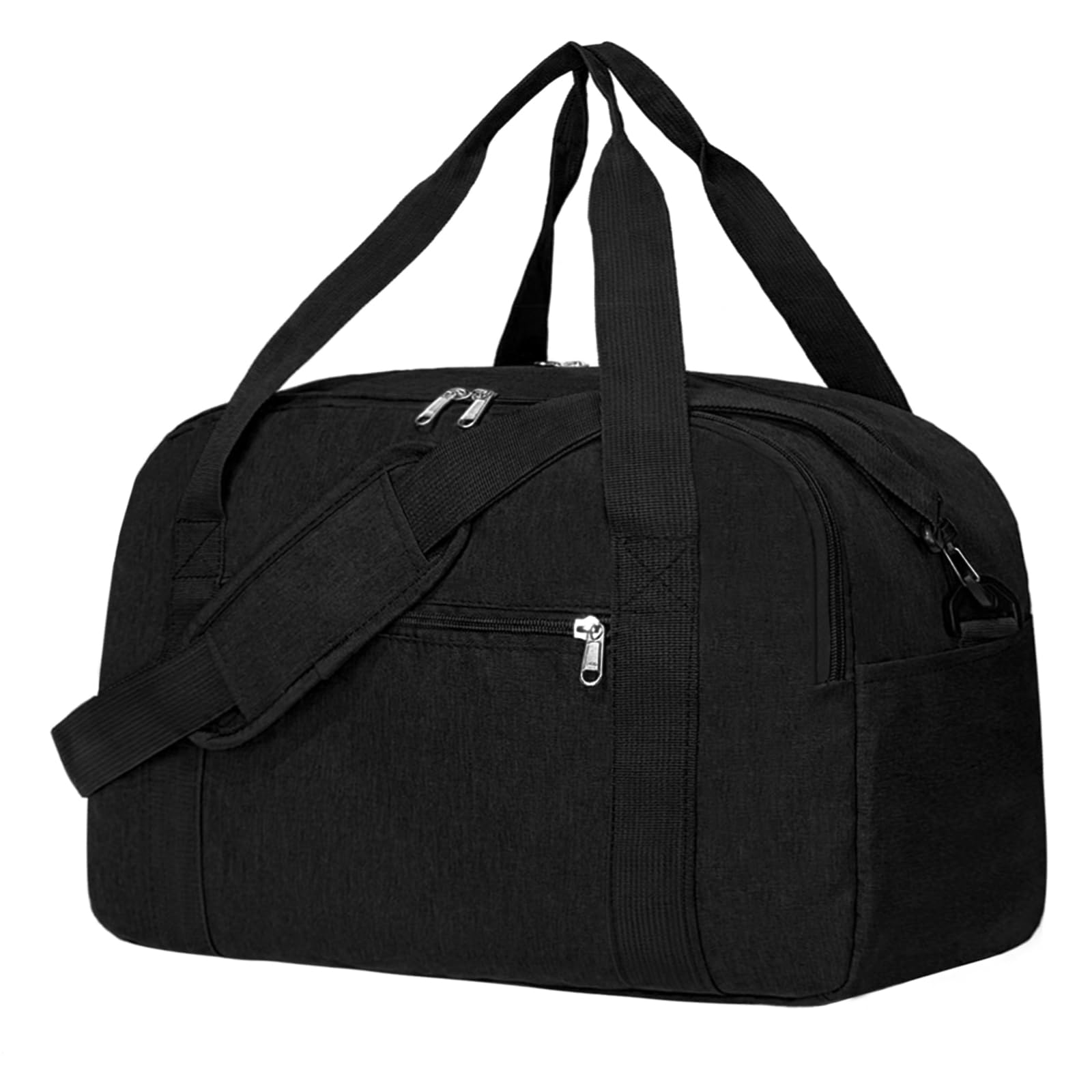 Photo 1 of 18" Small Carry on Bags for Airplanes with Laptop & Wet Compartment Underseat for Spirit Airlines Personal Item Travel Bag 18x14x8 in Duffle Gym Bag for Women Men(25L, Black)