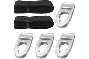 Guweta Upgraded Aluminum Kayak Seat Latches Compatible with Kayak Seat Replacement Kit Button Type Straps